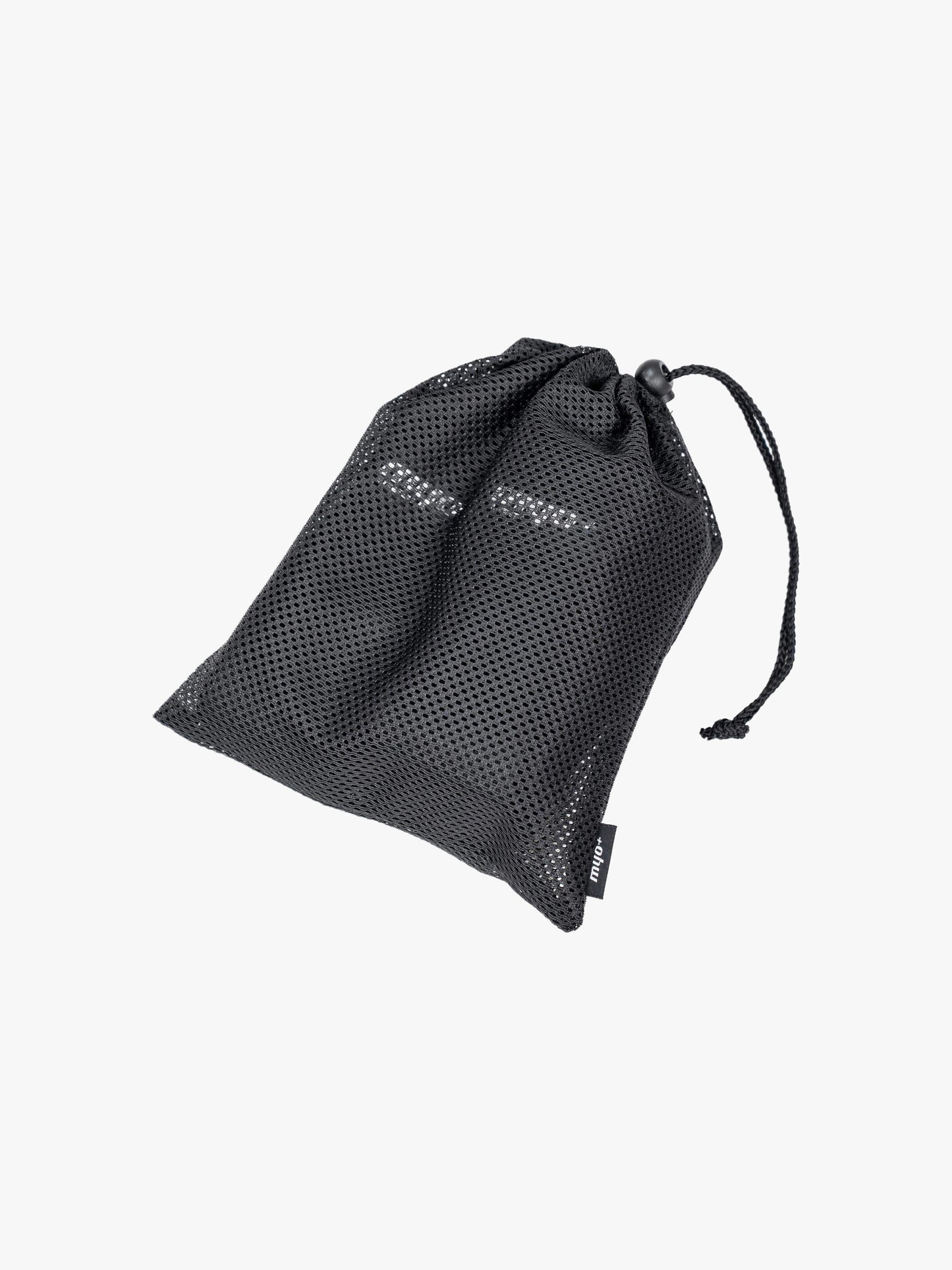 Myo+ branded mesh drawstring bag for the RecoverLite recovery kit