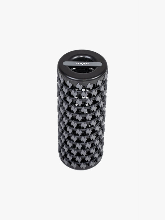 Myo+ Collapsible Foam Roller expanded to full 35cm size